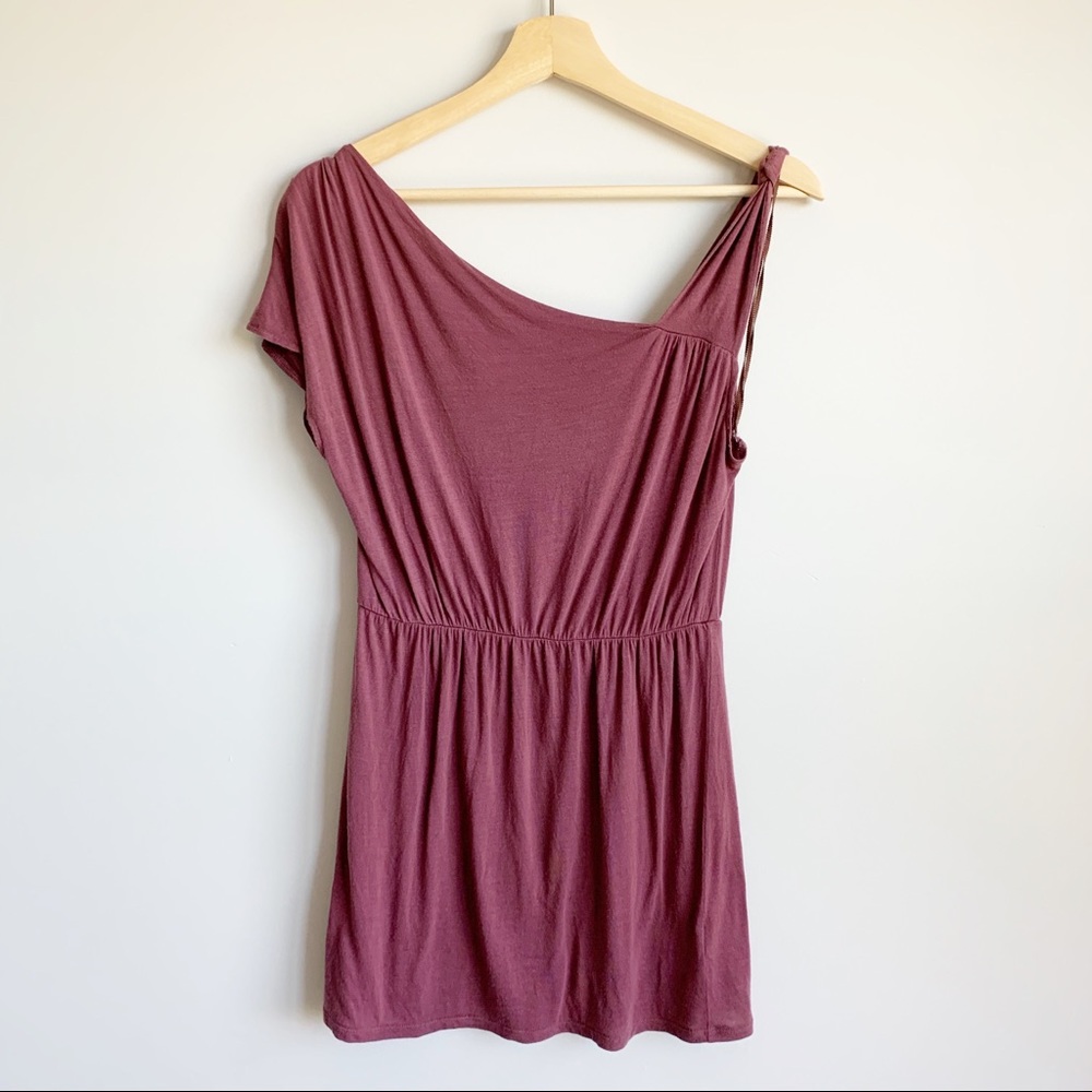 Free People Plum Draped Tank Top Blouse Size S